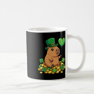 Taza De Café Sombrero Lucky Capyra Día de San Patricio Trébol L