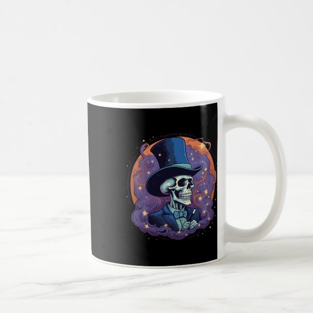 Taza De Café Sombrero magnético estrella humo Calavera Hallowee (Derecha)