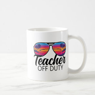 Taza De Café Sombrillas De Trabajo El Último Día De La Escuela