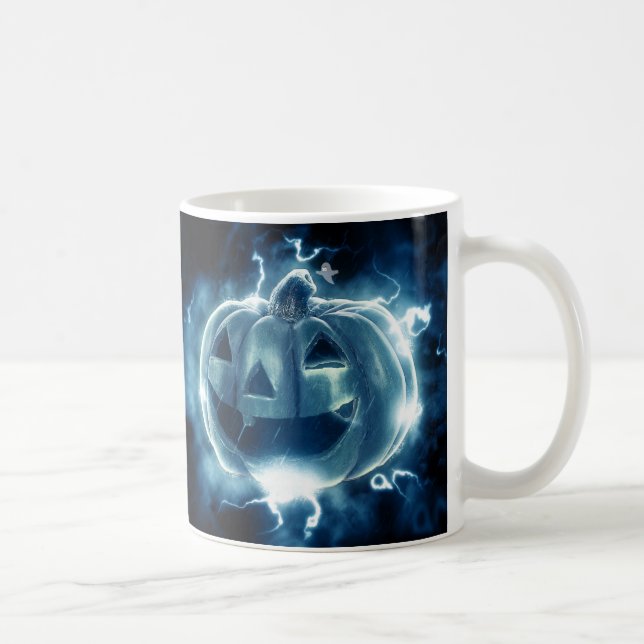 Taza De Café Sombrío Jack-o-Lantern (Derecha)