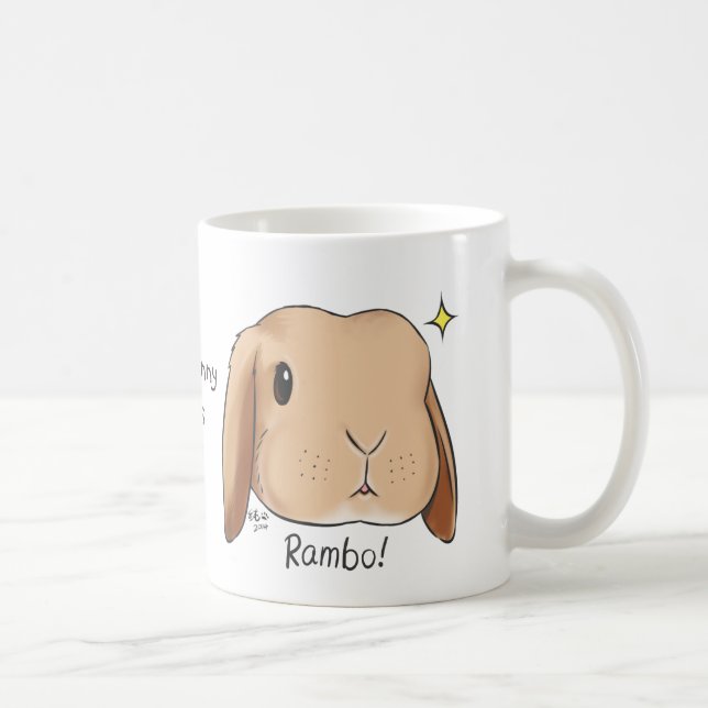 Taza De Café Somebunny te ama a mug (Derecha)