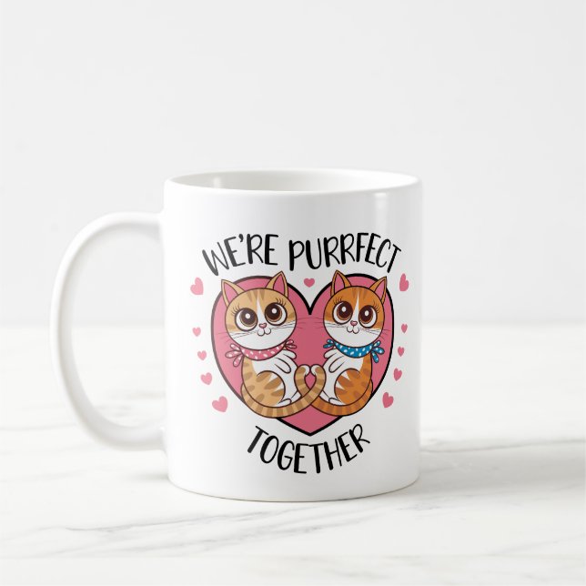 Taza De Café Somos Purrfect Juntos (Izquierda)