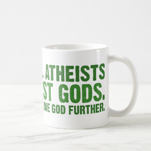 Taza De Café Somos todos los ateos sobre la mayoría de los