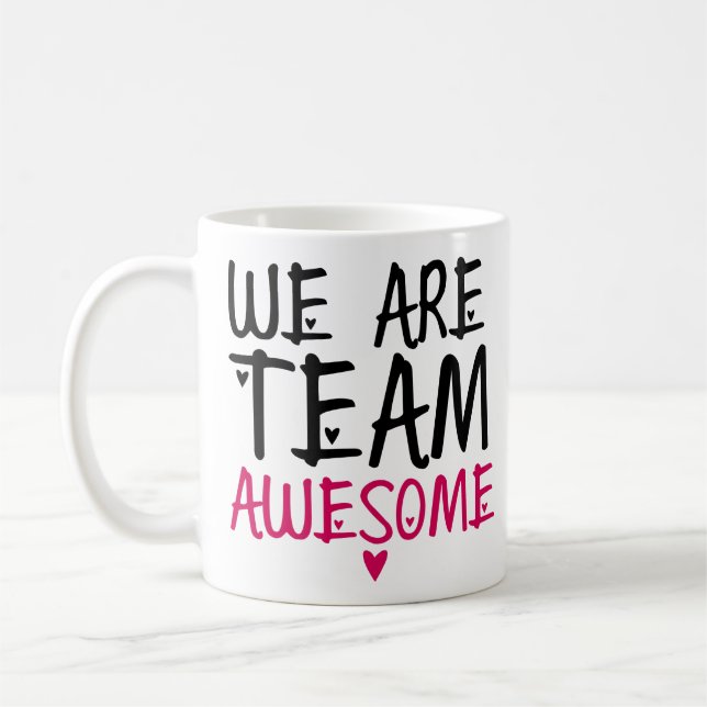 Taza De Café Somos un equipo asombroso, jefe de trabajo negro r (Izquierda)