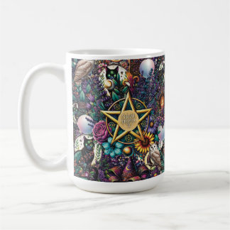 Taza De Café Soñador Celestial Diseño Místico Paganismo y Natur