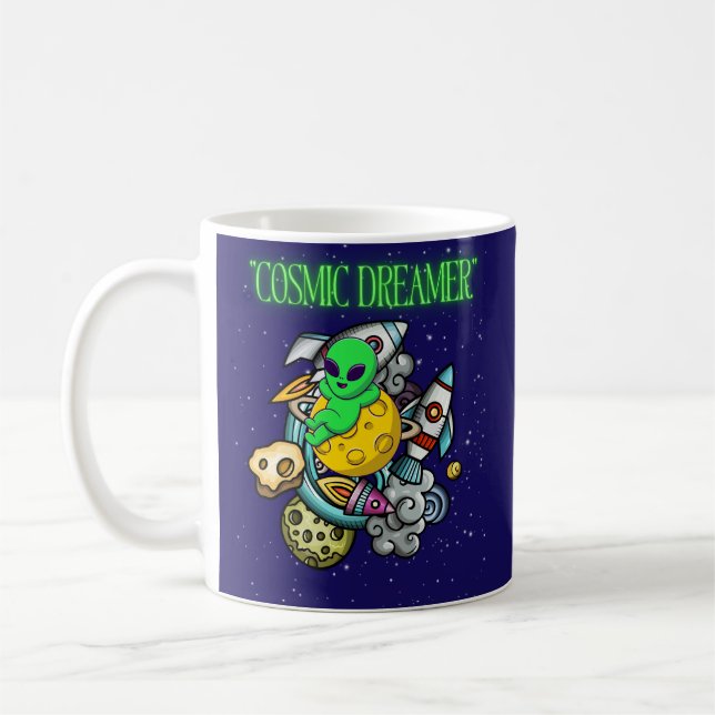 Taza De Café soñador cósmico (Izquierda)