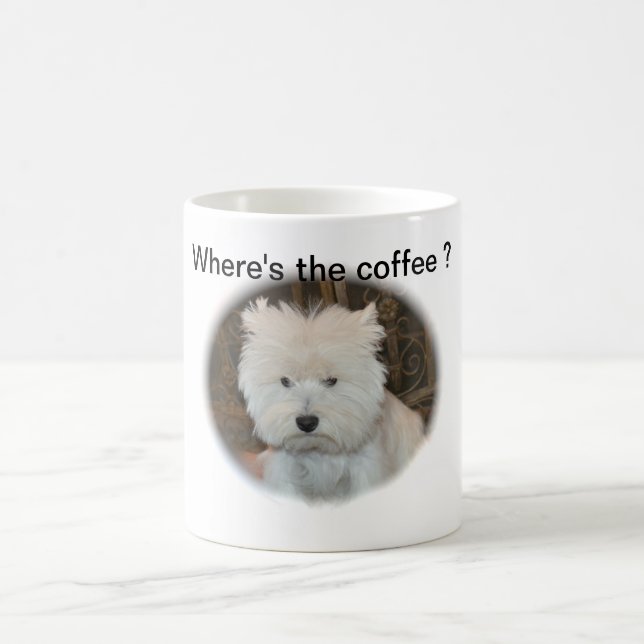 Taza De Café Soñador el westie molesto (Centro)