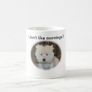 Taza De Café Soñador el westie molesto
