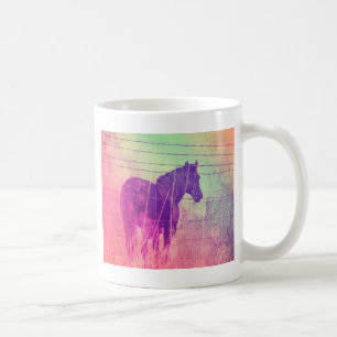 Taza De Café Soñando caballos por angelandspot.