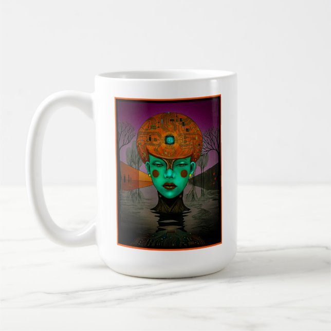 Taza De Café Soñando Digitalmente (Izquierda)