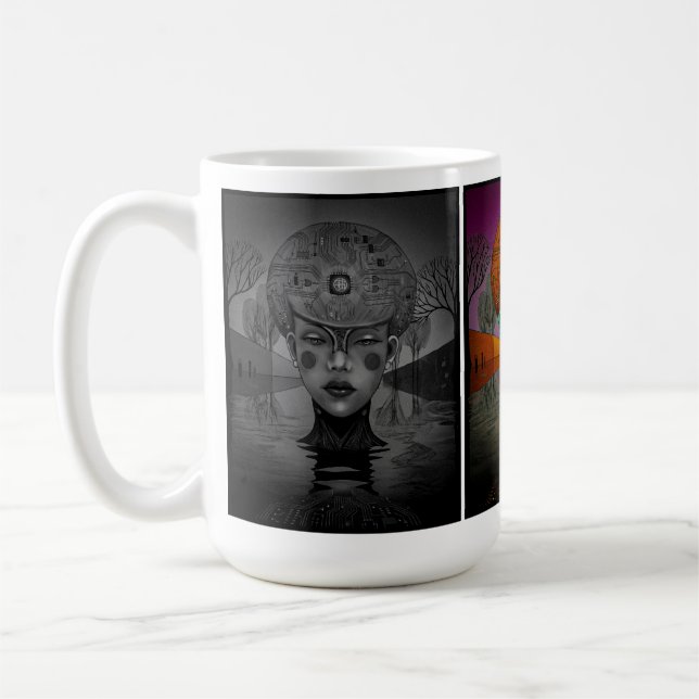Taza De Café Soñando Digitalmente (Izquierda)