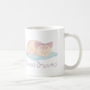 Taza De Café Soñando gatito