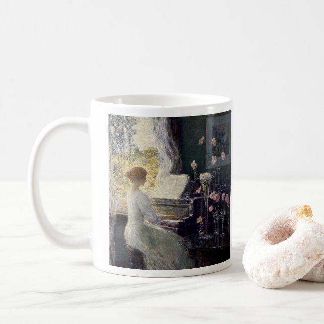 Taza De Café Sonata de Frederick Childe Hassam (Con donut)