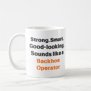 Taza De Café sonido de operador de backhoe Mug
