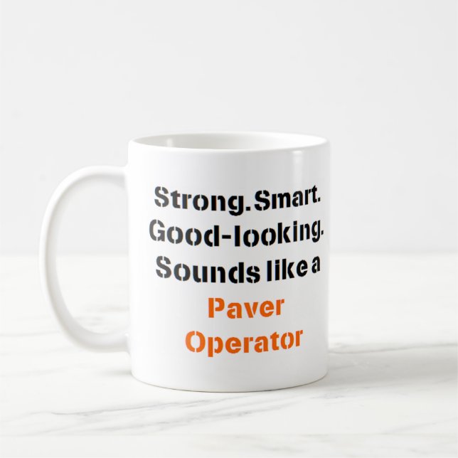 Taza De Café sonido de operador de pavimento Mug (Izquierda)