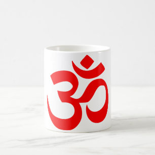 Taza De Café Sonido místico del símbolo de OM en hindú y