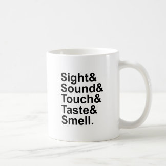Taza De Café Sonido visual Taste Taste Smell | Cinco sentidos