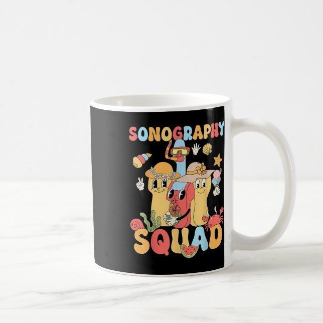 Taza De Café Sonografía de verano Sonography Squad Sonographer  (Derecha)