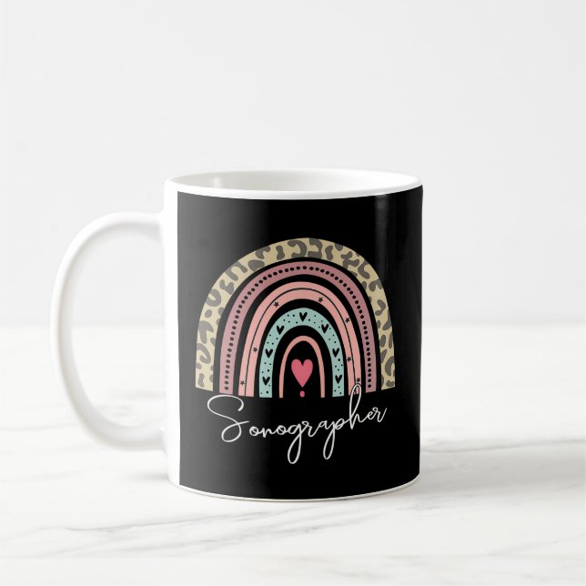 Taza De Café Sonografía del arco iris del sonógrafo del coche t (Izquierda)
