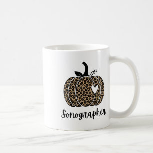 Taza De Café Sonógrafo Halloween otoño calabaza mate