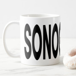 Taza De Café SONOGRAPHY Typography Ultrasound Gift
