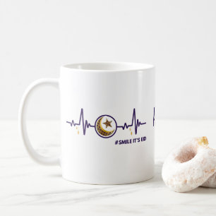 Taza De Café Sonríe Es Eid Luna Estrella Latido Oro & púrpura
