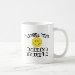 Taza De Café Sonríe Si Te Encanta Un Terapizador De Radiación