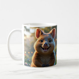 Taza De Café Sonriente café de Quokka Mug - regalo lindo
