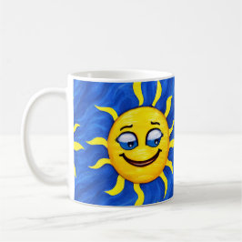 Taza De Café Sonriente cara Sunny Sun