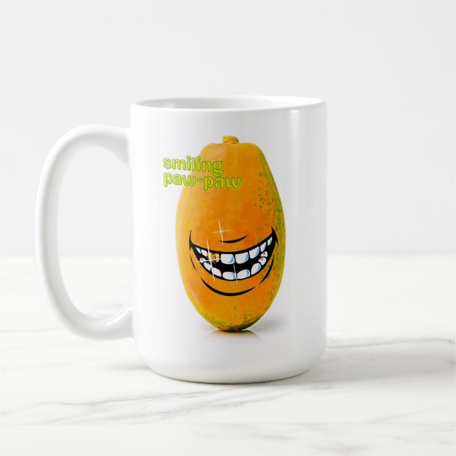 Taza De Café Sonriente Pawpaw conoció a 'n Goue Tand (Izquierda)