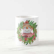Sonrientes Navidades de Snowman Wreath