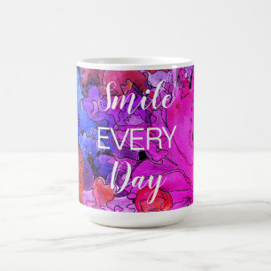 Taza De Café Sonrisa colorida todos los días Mug 15 oz