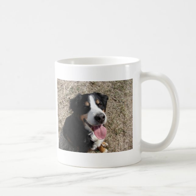 Taza De Café Sonrisa de perro de montaña de Bernese (Derecha)