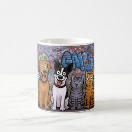 Taza De Café Sonrisa en graffiti Mascotas