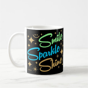 Taza De Café SONRISA, ESPLÉNDIDO, BRILLANTE... Motivador e insp