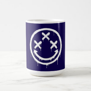 Taza De Café Sonrisa Grafiti de Tres X