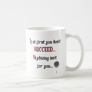Taza De Café Sonrisa si usted ama Skydiving