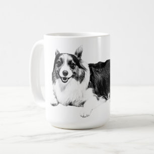 Taza De Café Sonrisa tranquila de Corgi matutino