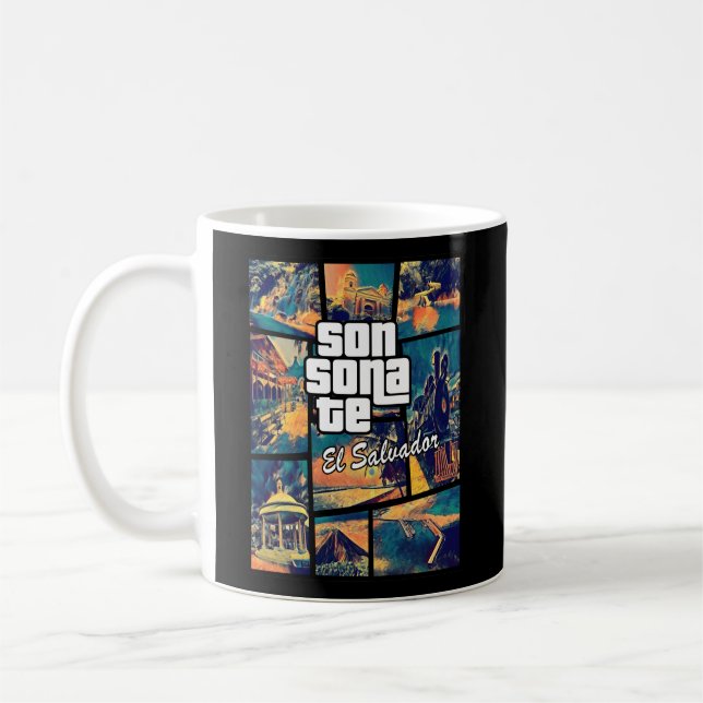 Taza De Café Sonsonate El Salvador Orgulloso Sonsonatecos (Izquierda)