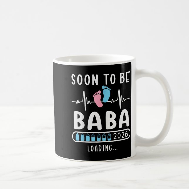 Taza De Café Soon To Be Baba 2026 Loading Promoted To Baba  (Derecha)