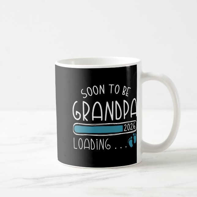 Taza De Café Soon To Be Grandpa 2026 Promoted To Grandpa 2026  (Derecha)