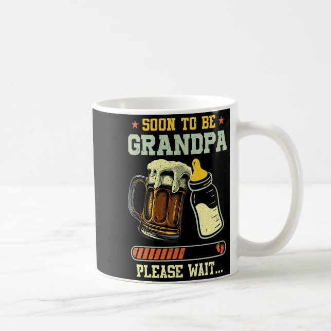 Taza De Café Soon To Be Grandpa Est 2025 Pregnancy Announcement (Derecha)