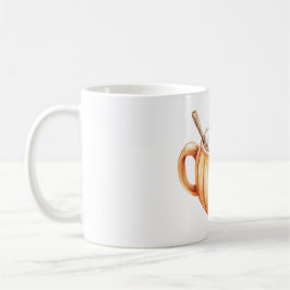 Taza De Café Sopa De Calabaza Naranja En Tazón