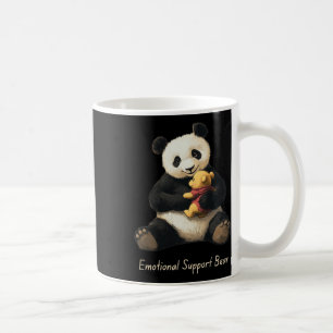 Taza De Café Soporte Emocional Para El Oso Panda Con Un Oso Cut