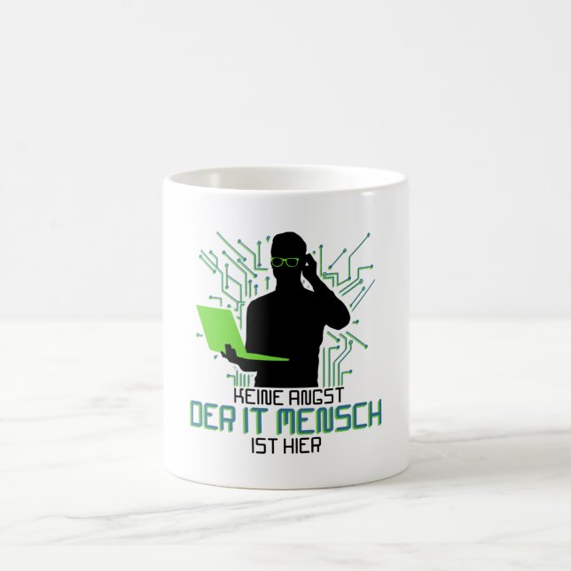 Taza De Café Soporte técnico Keine Angst der It Mensch (Centro)