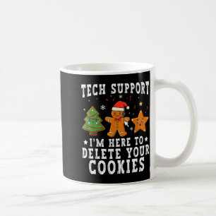 Taza De Café Soporte Técnico Navidad Estoy Aquí Para Eliminar T