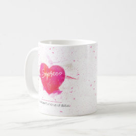 Taza De Café Soprano Musical Heart Singing Part