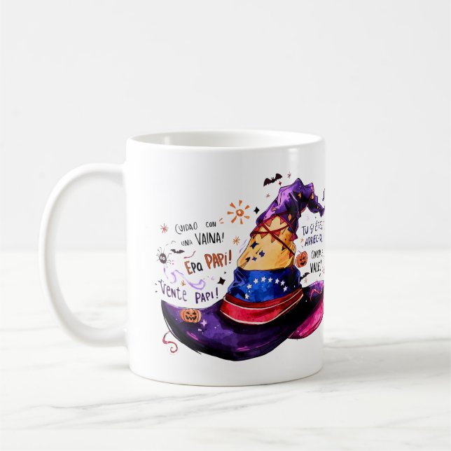 Taza De Café “Sorceress” – Sombrero  de Bruja Halloween (Izquierda)