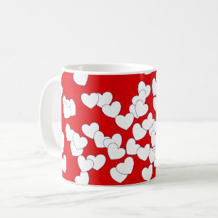 Taza De Café Sorprendente café rojo y blanco bueno