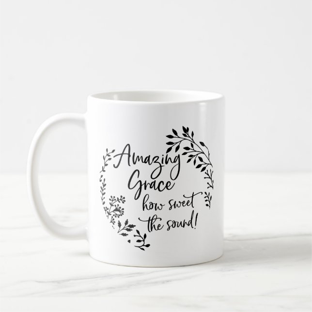 Taza De Café Sorprendente Grace Cómo Dulce El Sonido Café Mug (Izquierda)